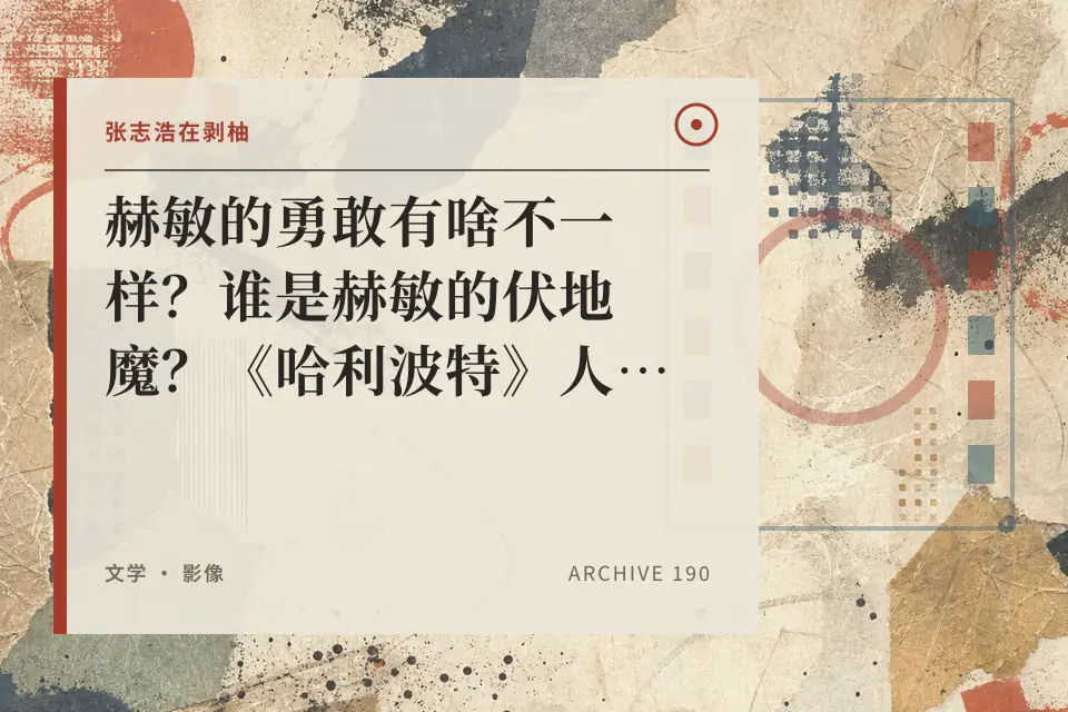 赫敏的勇敢有啥不一样？谁是赫敏的伏地魔？《哈利波特》人物品评：麻瓜出身是我的光荣！封面